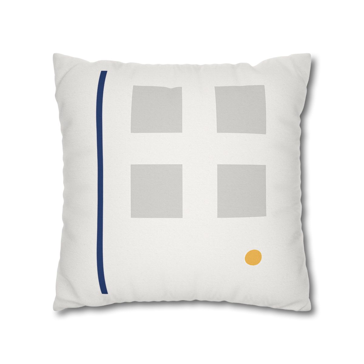 Sparse Grid With Missing Corner And Accent Point designer print pillow cases