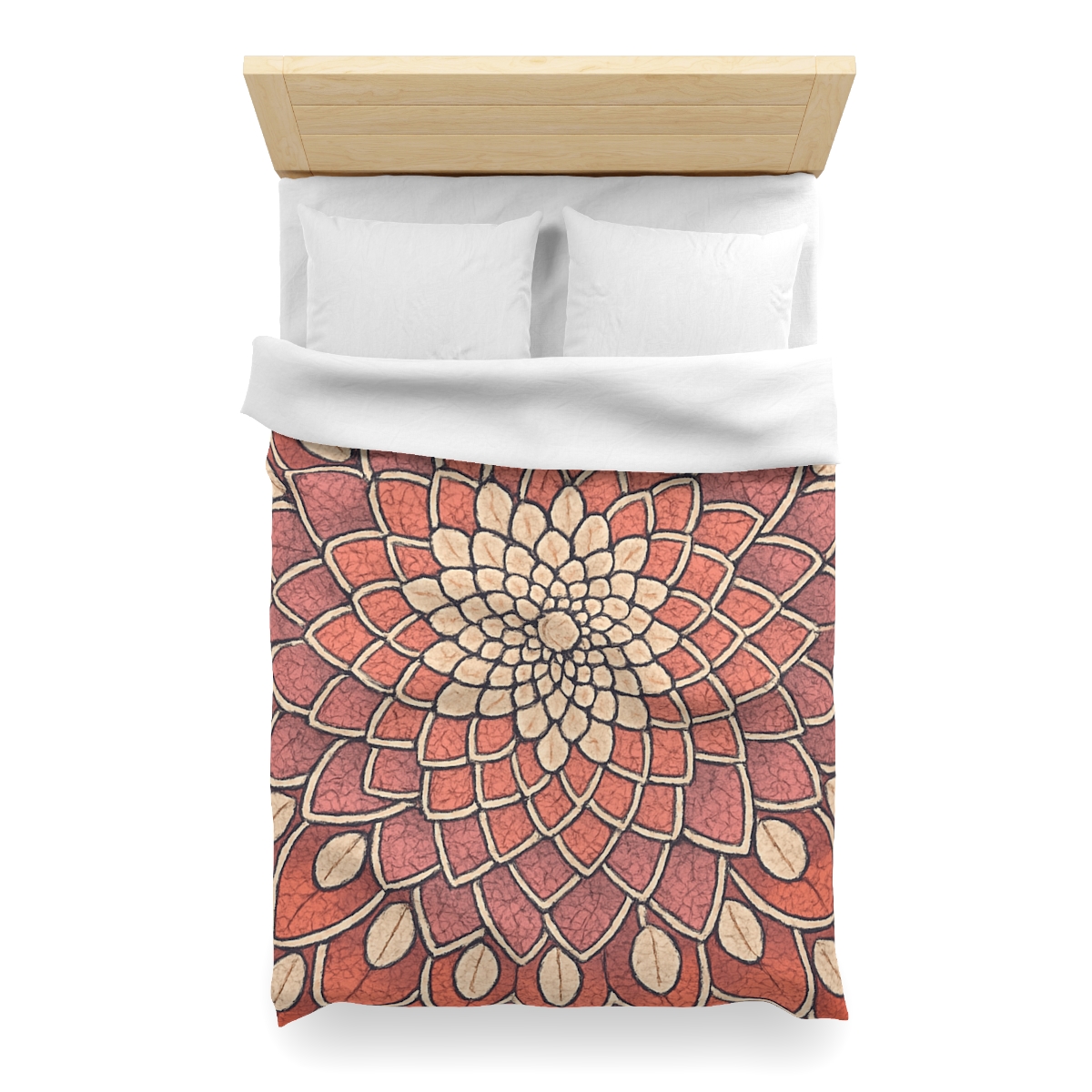 Bud Mosaic Fractal Bloom trendy bedroom duvets