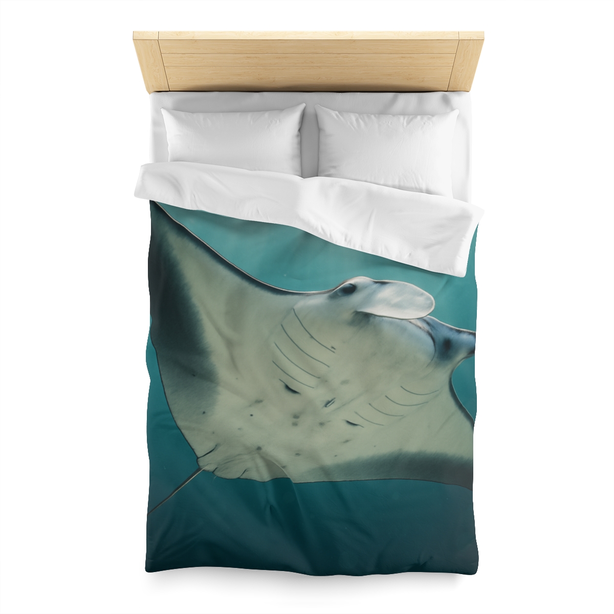 Celestial Glide Reef Manta Ray warm winter duvets