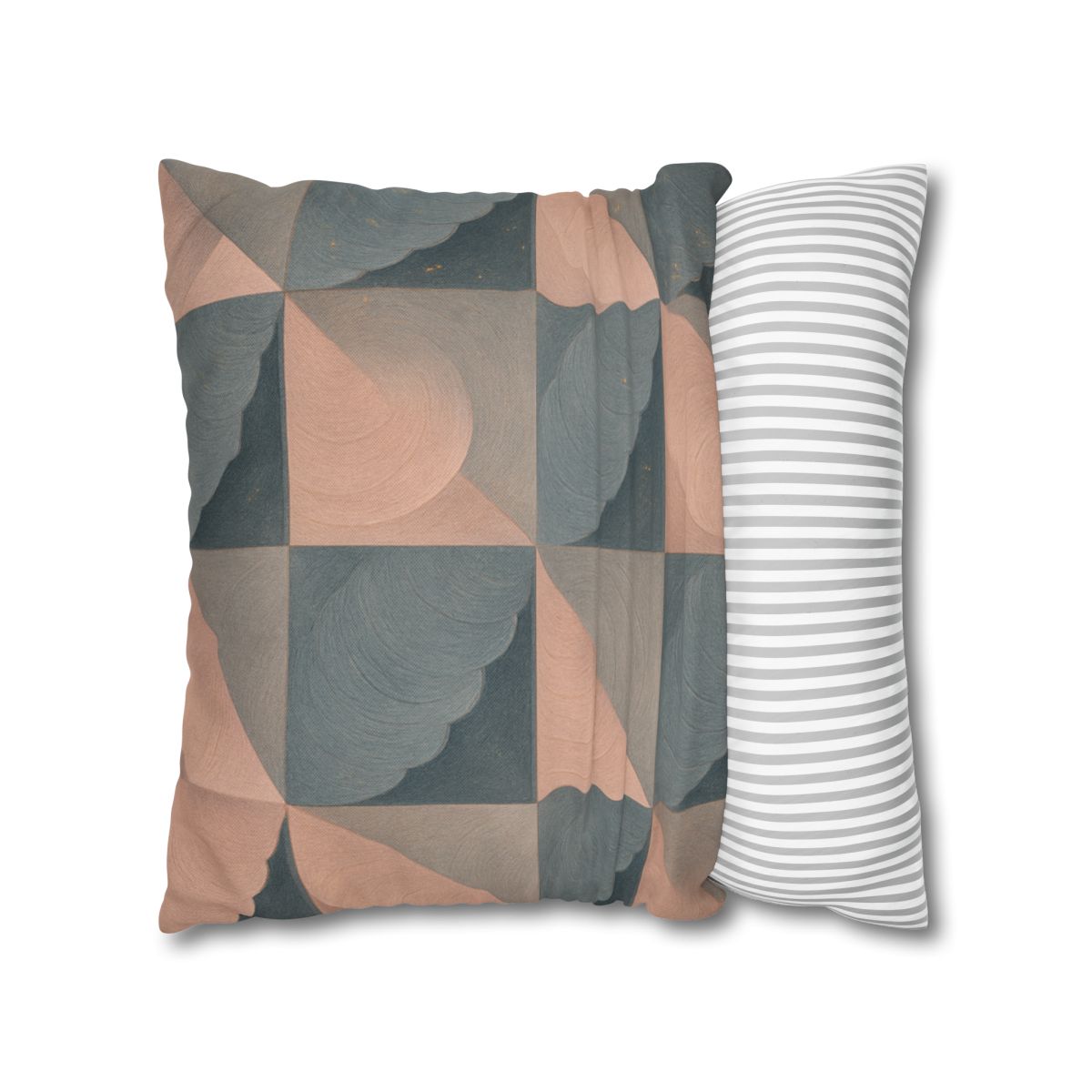 Petal Ripple Grid designer print pillow cases