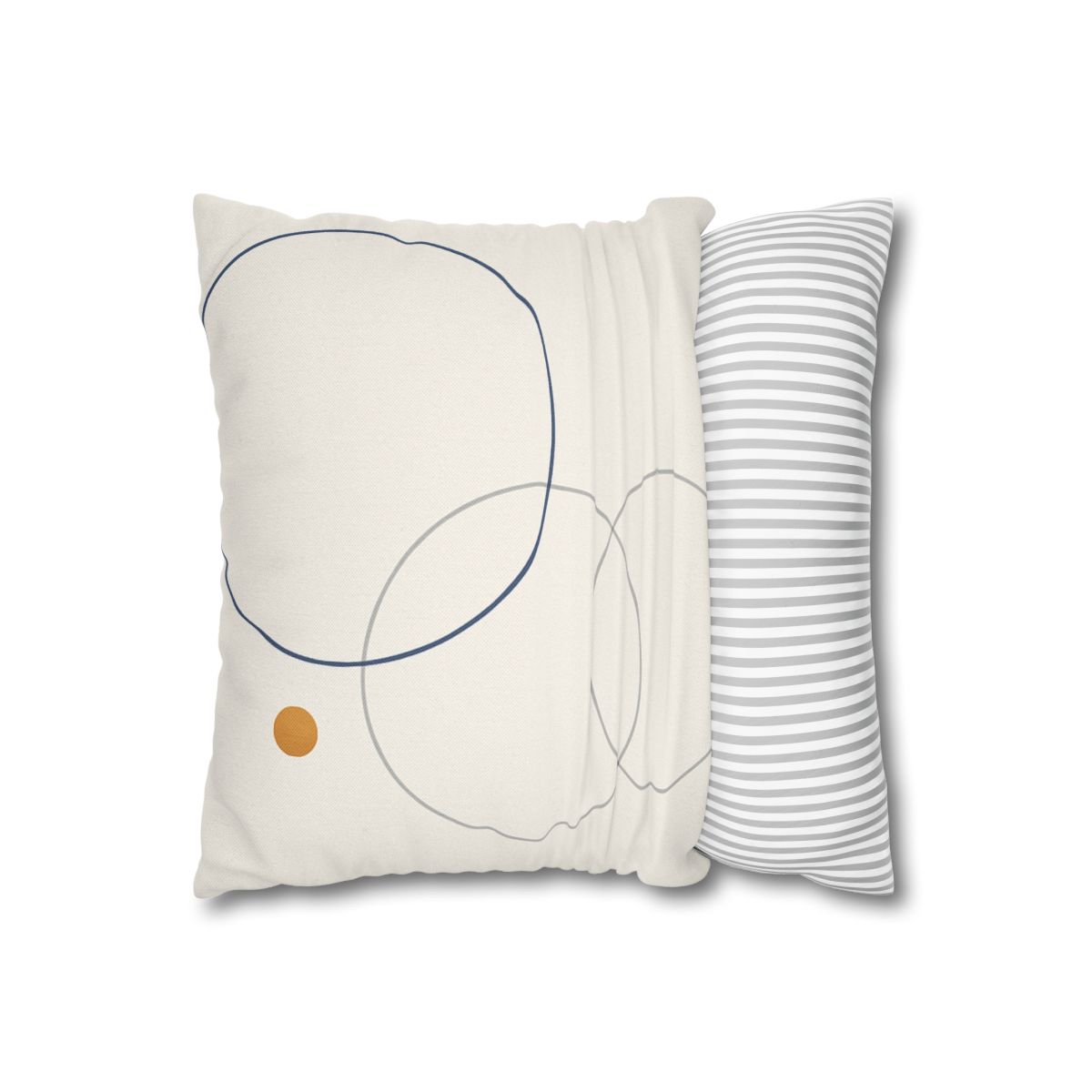 Balanced Cluster Of Three Rings soft cotton pillow cases
