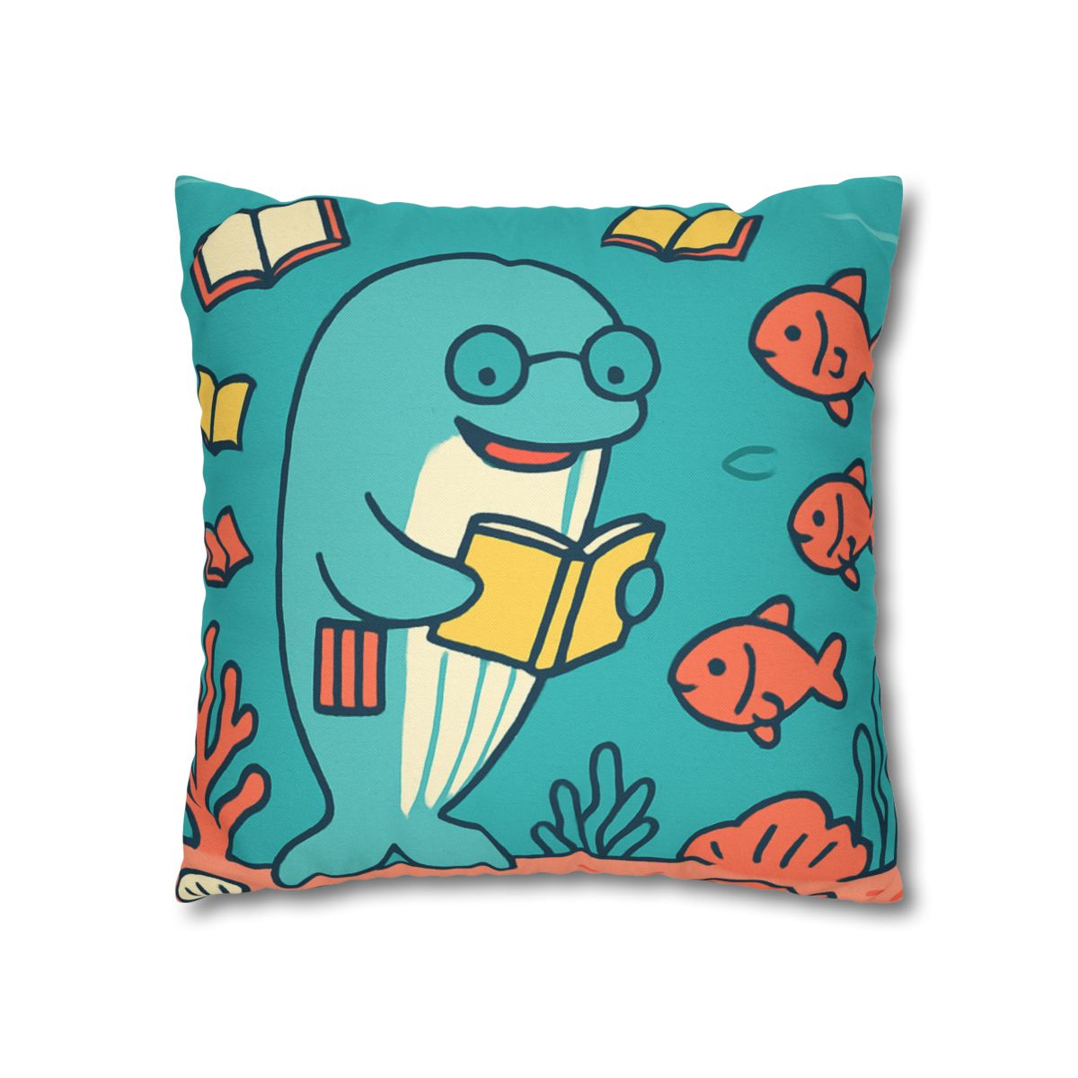 Coral Library Cruise comfortable bedding pillow covers