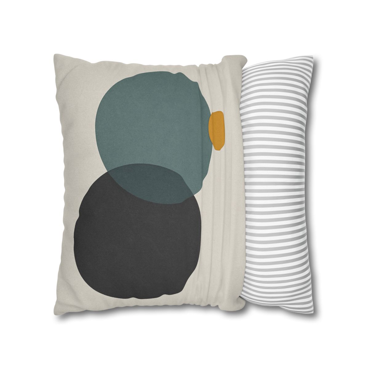 Clustered Three Circles With Pause designer print pillow cases