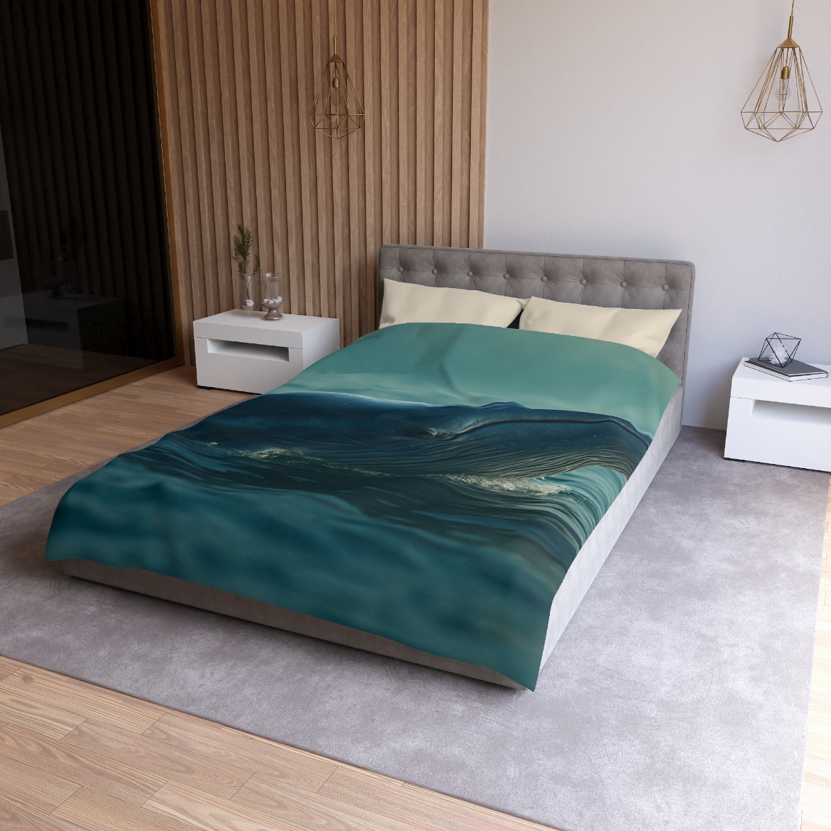 Ocean Song Blue Whale stylish duvet covers