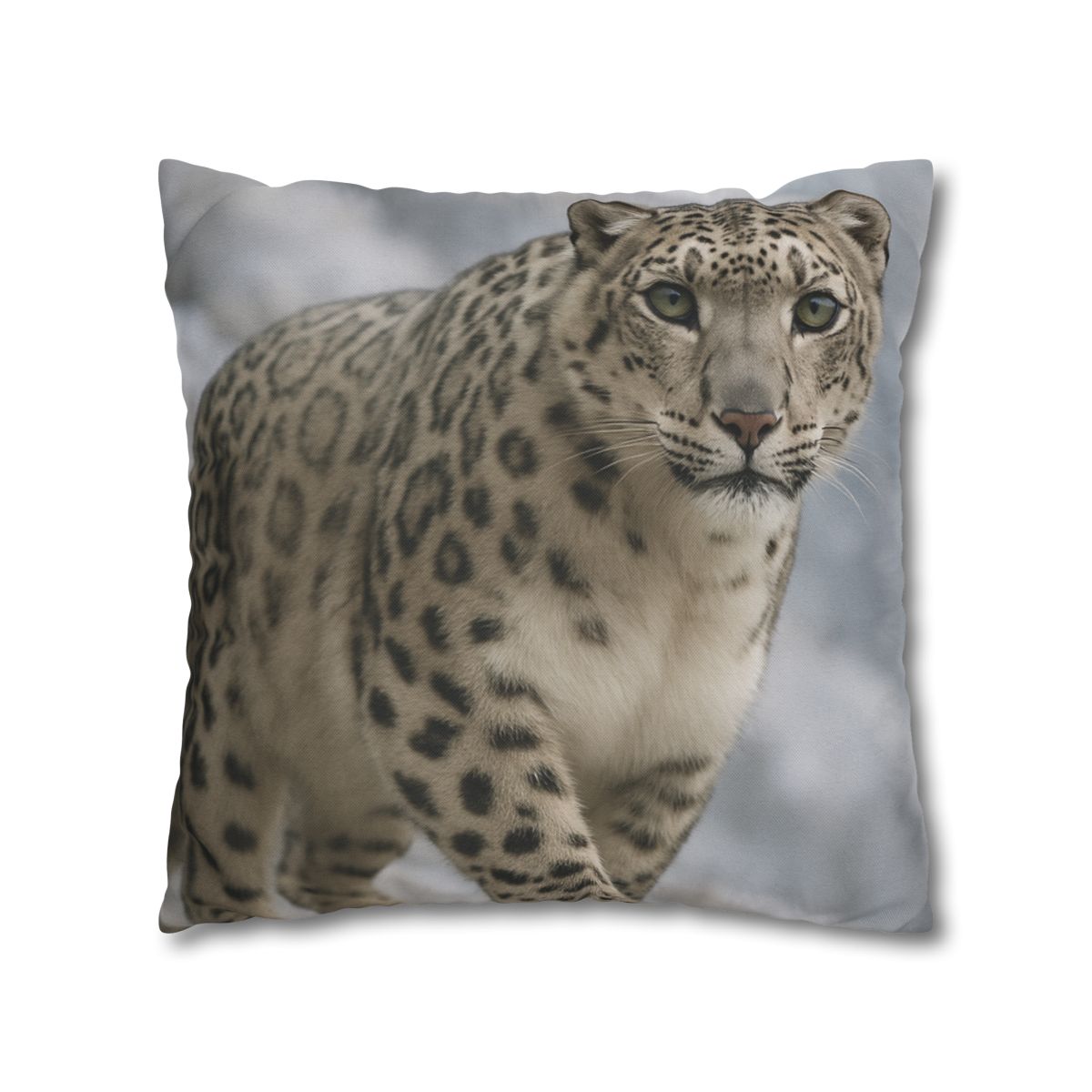 Snow Leopard Silent Ascent personalized pillow covers