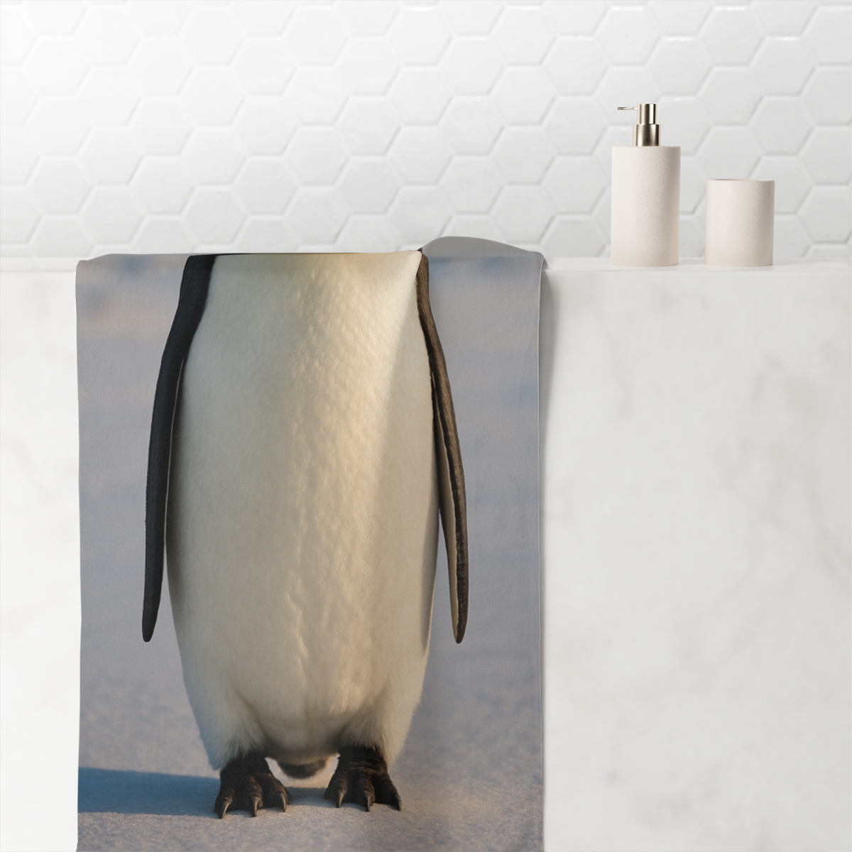 Ice March Emperor Penguin unique gift towels