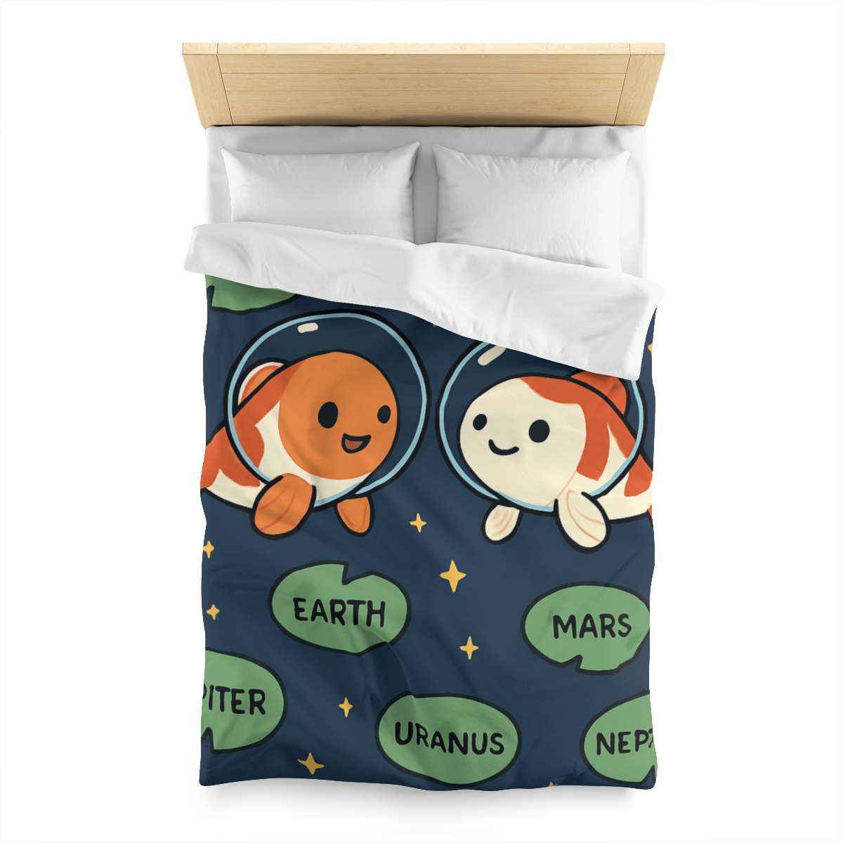 Cosmic Koi Classroom personalized bedding duvets