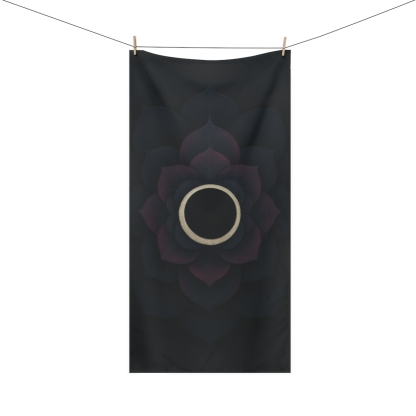 Petal Eclipse Rosette designer printed towels