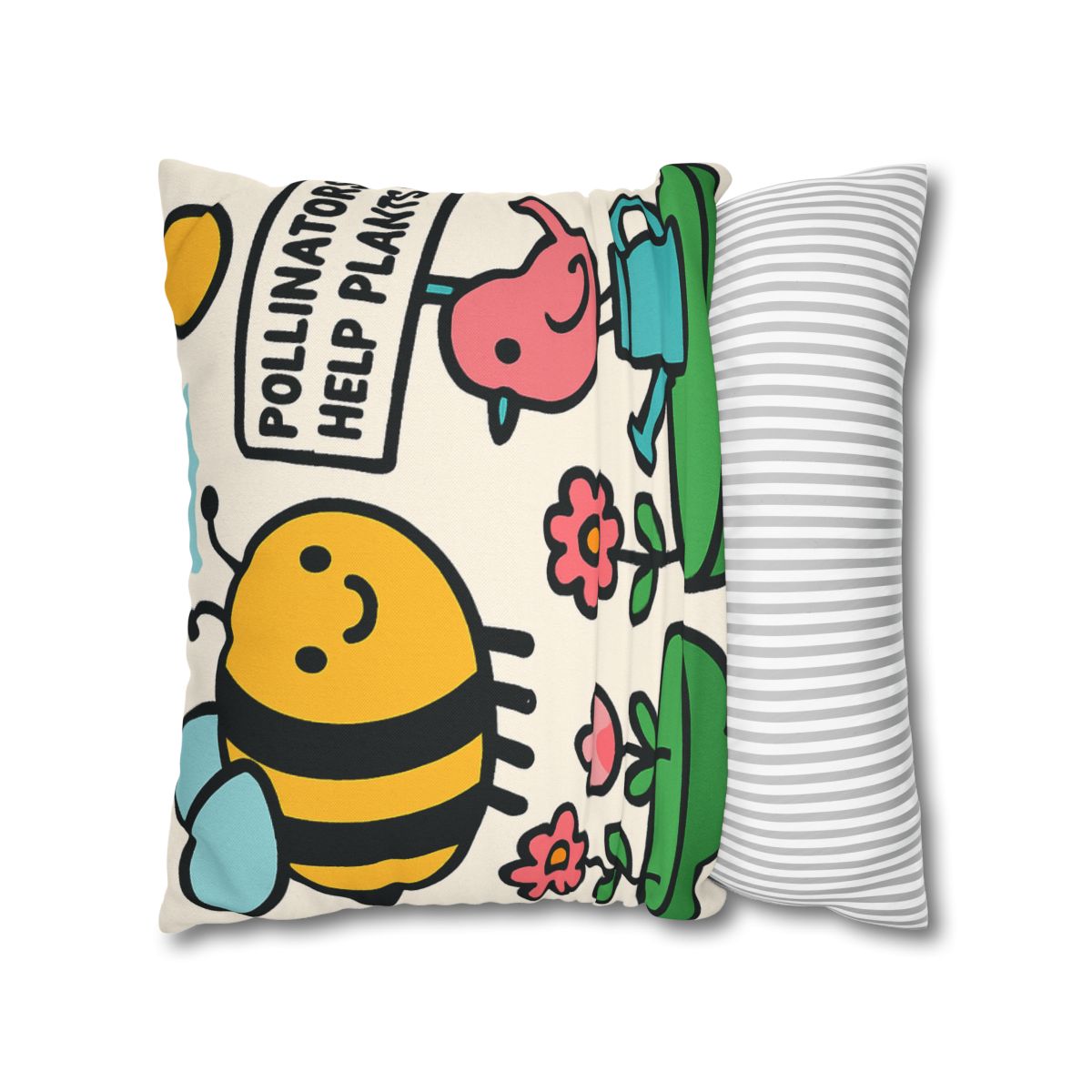 Sky Garden Of Floating Islands And Pollinator Facts personalized pillow covers