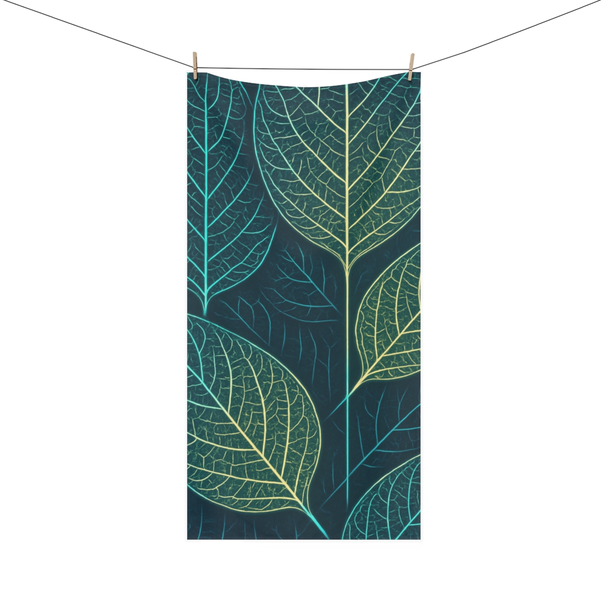 Celestial Leaf Circuit trendy hand towels