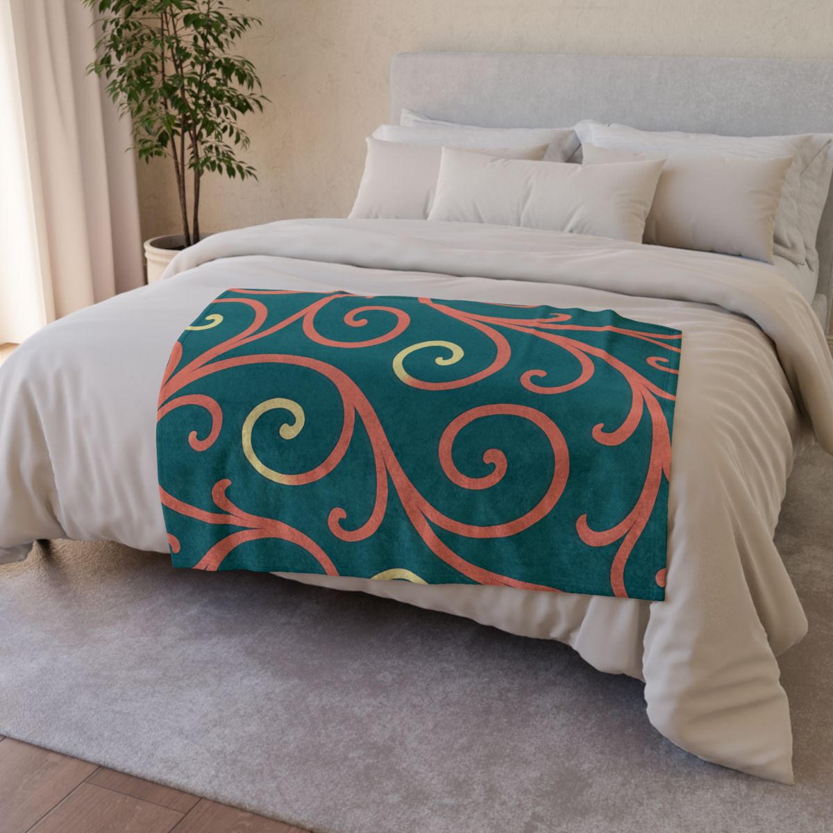 Curling Tendril Wave unique gift blanketscustom blankets