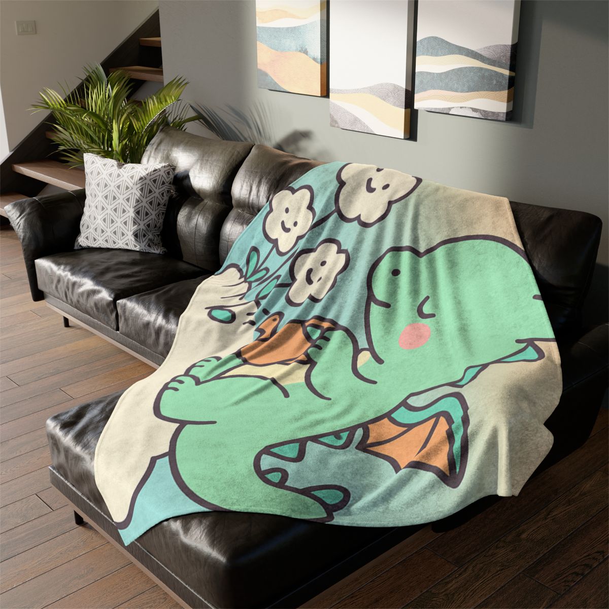 Cloud Garden Dragon stylish throw blankets