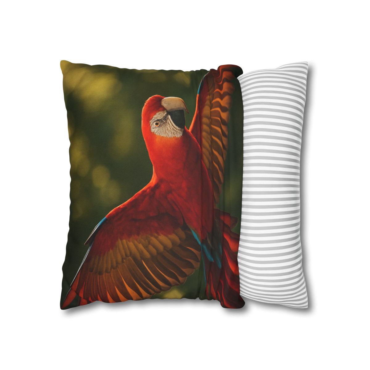 Scarlet Macaw Ember Flight stylish decorative pillowcases