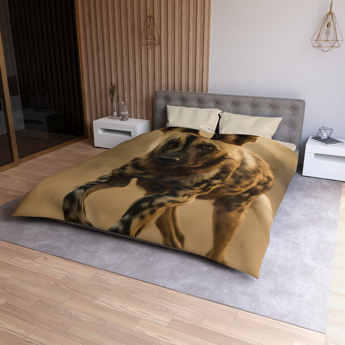 Starlit Scout African Wild Dog unique patterned duvets