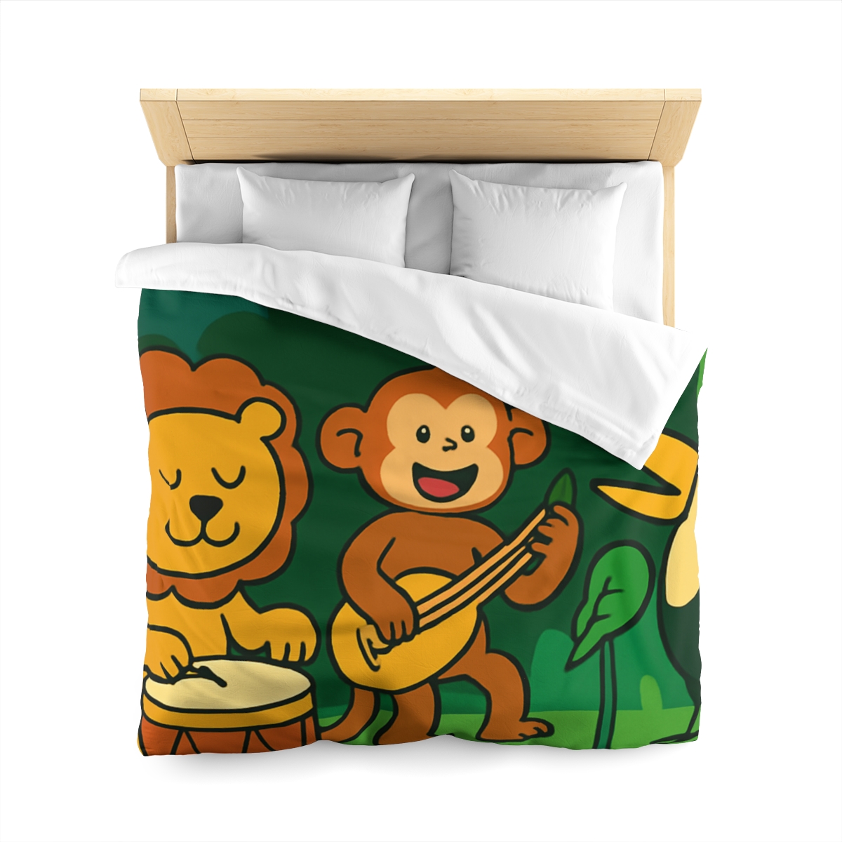 Moonlight Jungle Orchestra personalized bedding duvets