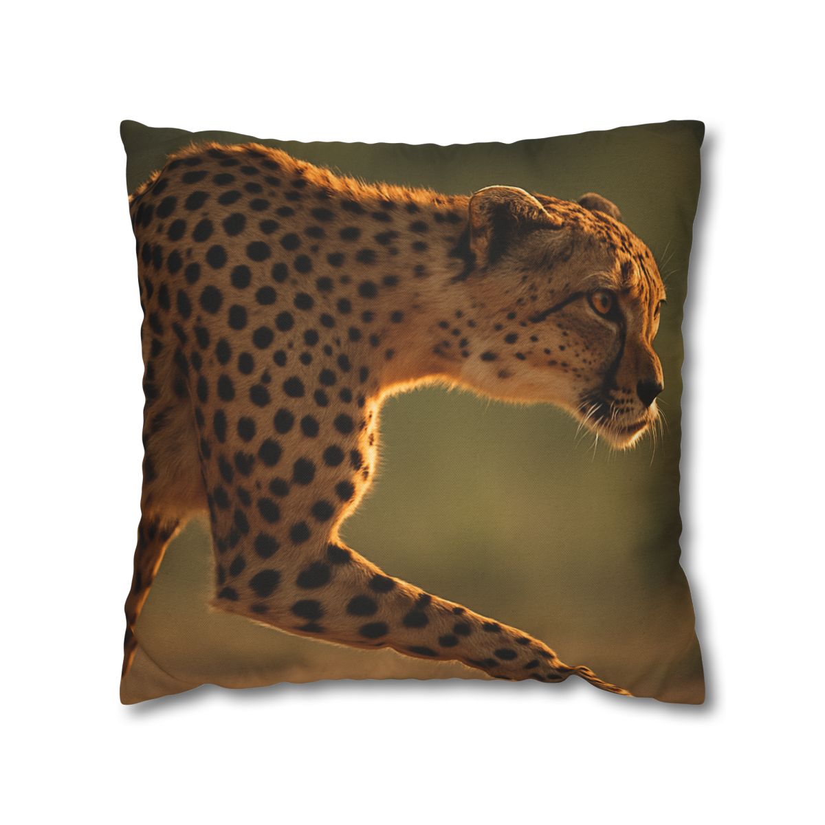 Cheetah Silent Sprint personalized pillow covers