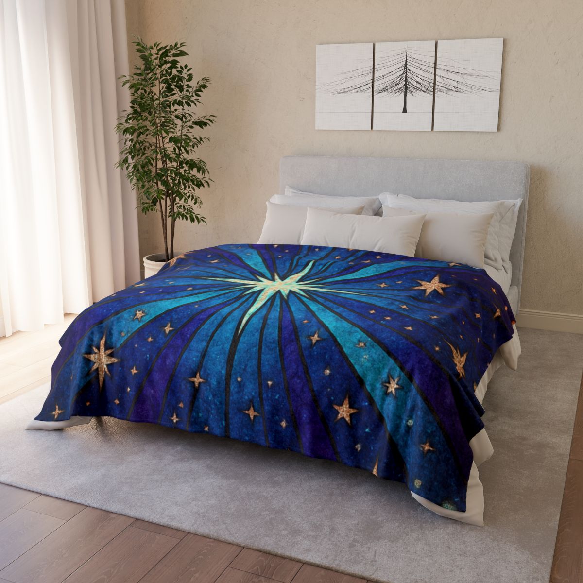 Starburst Cathedral soft fleece blankets