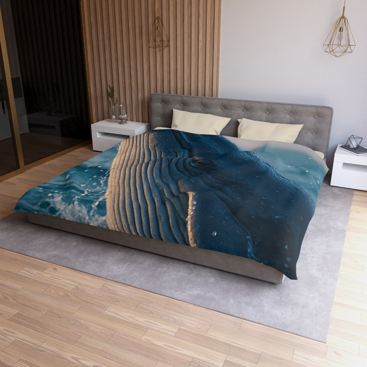 Ocean Song Blue Whale soft comforter duvets