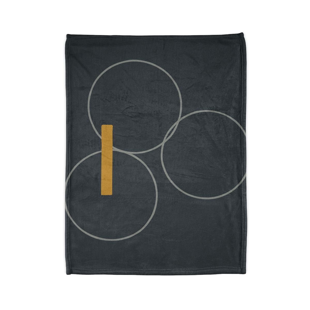 Three Rings With Shared Tangent Bar decorative home blankets