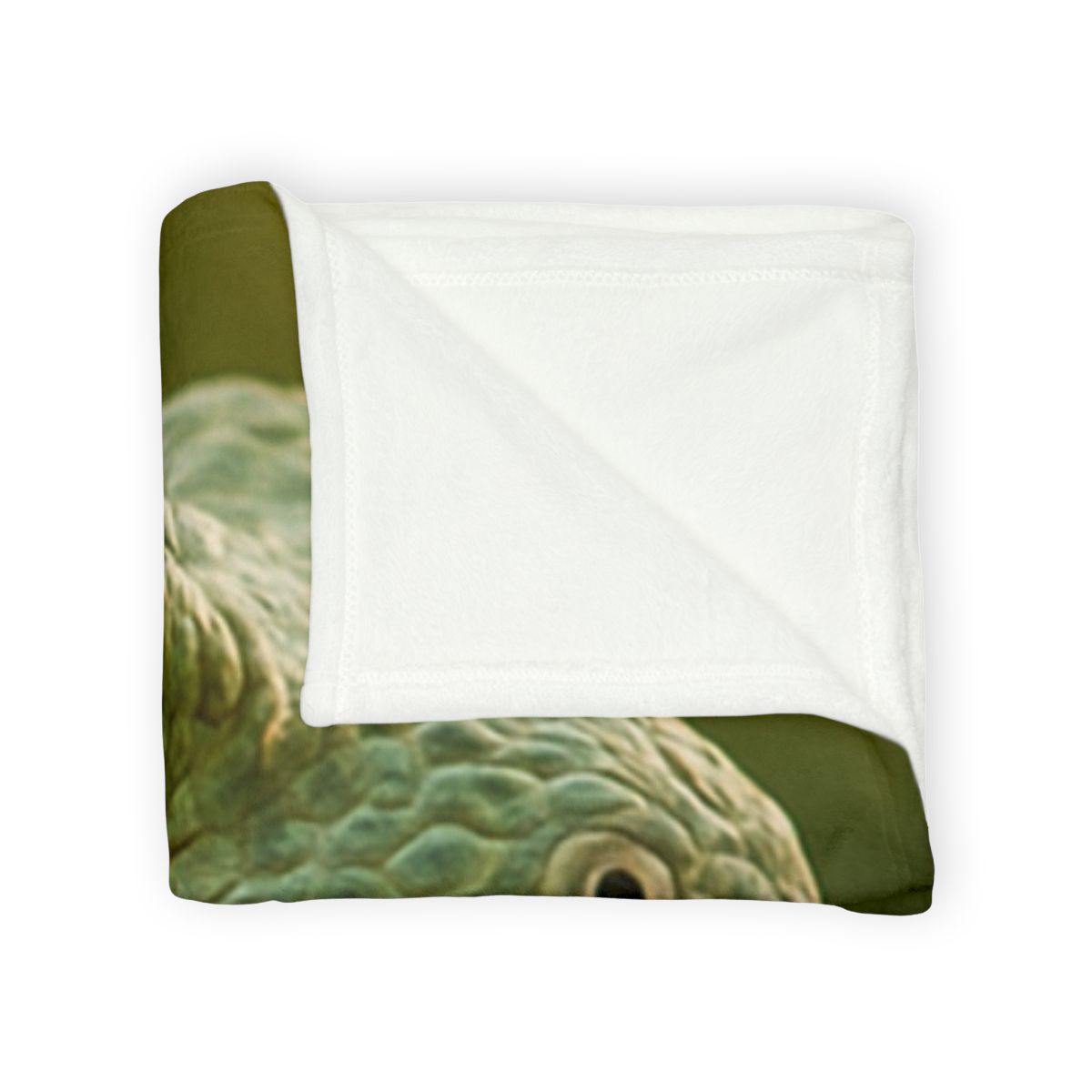 Orbit Glow Green Iguana soft fleece blankets