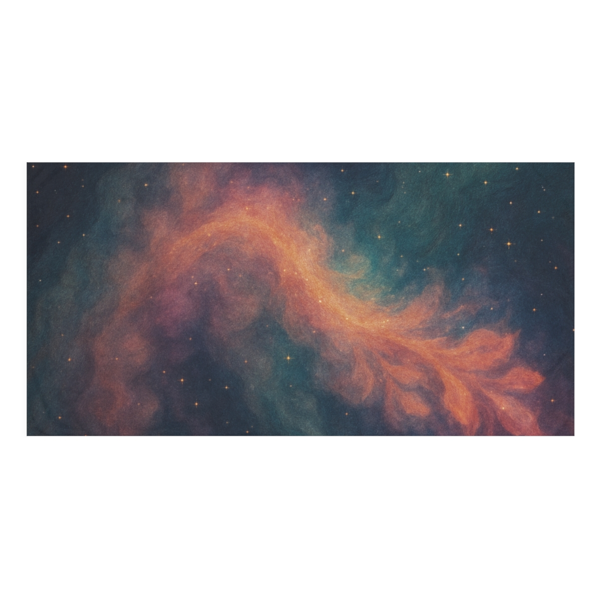 Spectral Dust Bloom Tapestry soft cotton towels