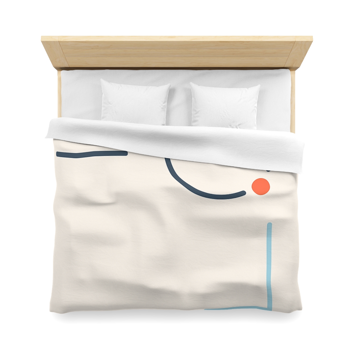 Quiet Orbit With Offset Bars custom duvets