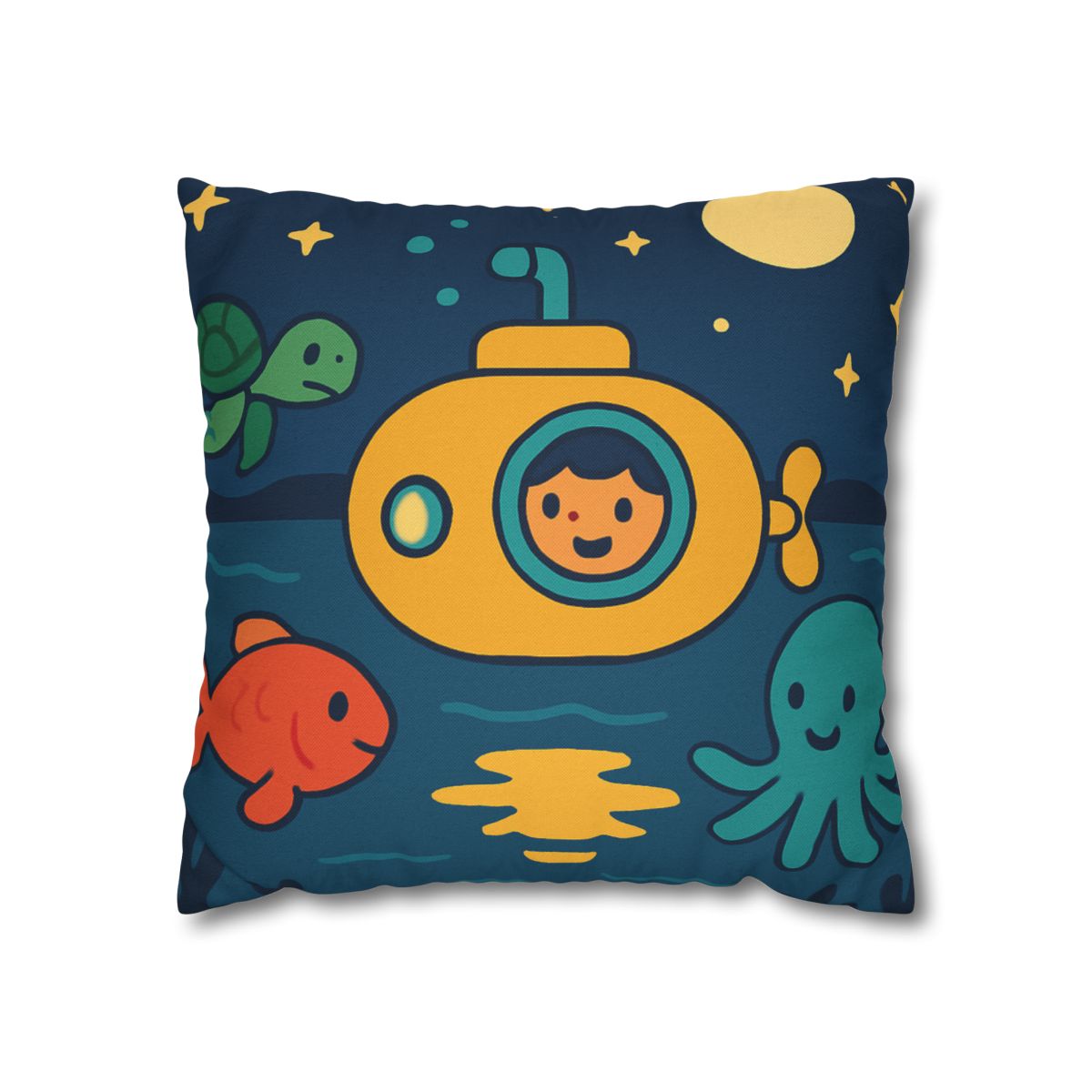 Starry Ocean Explorers soft cotton pillow cases