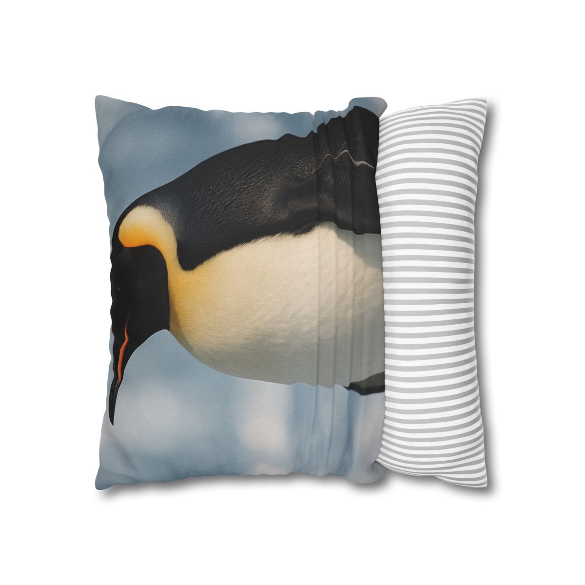 Aurora Drift Emperor Penguin stylish decorative pillowcases