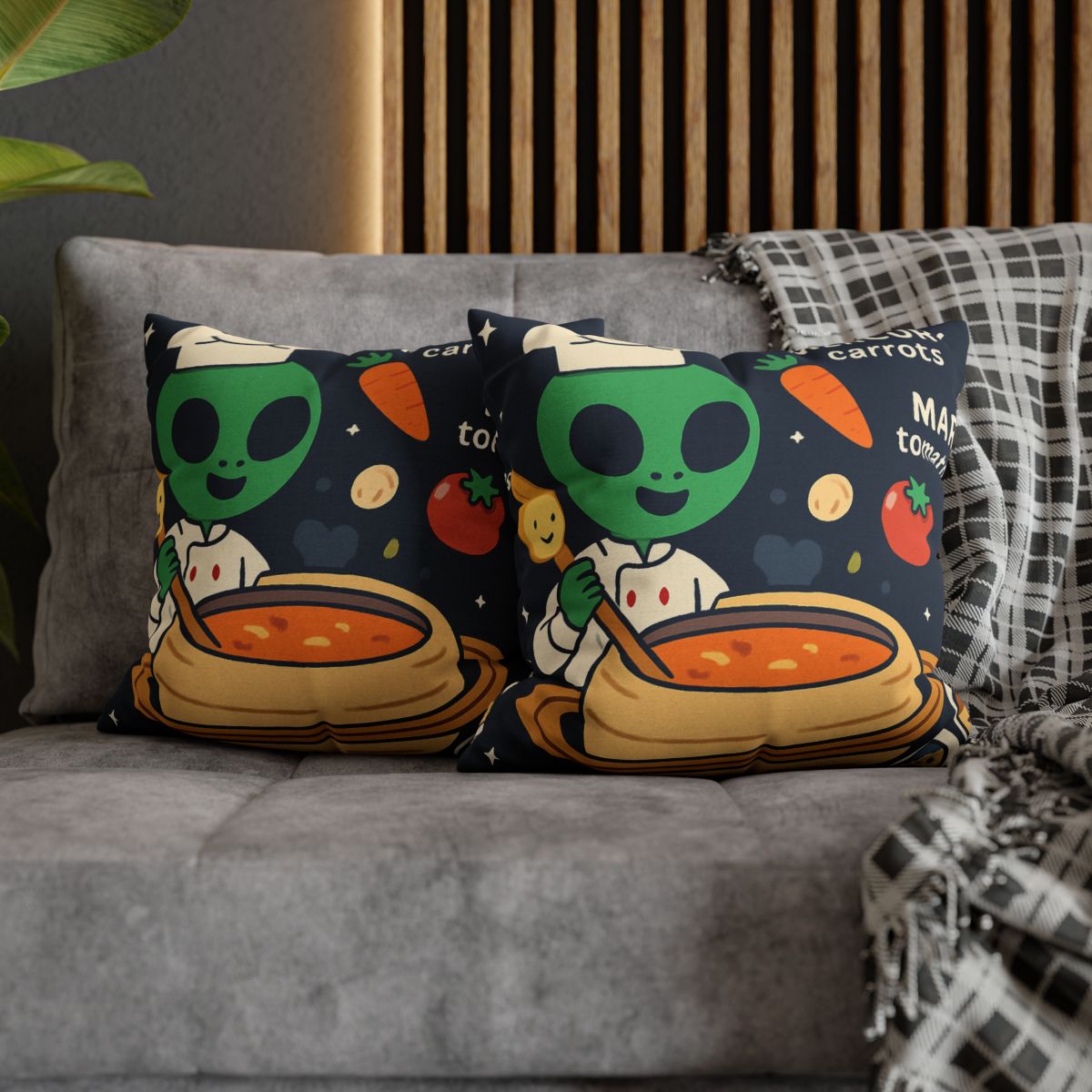 Solar System Soup Kitchen designer print pillow cases