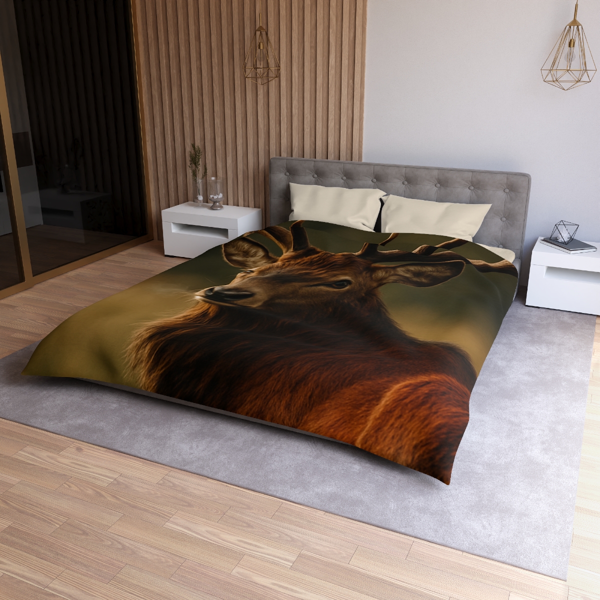 Amber Glance Red Deer stylish duvet covers
