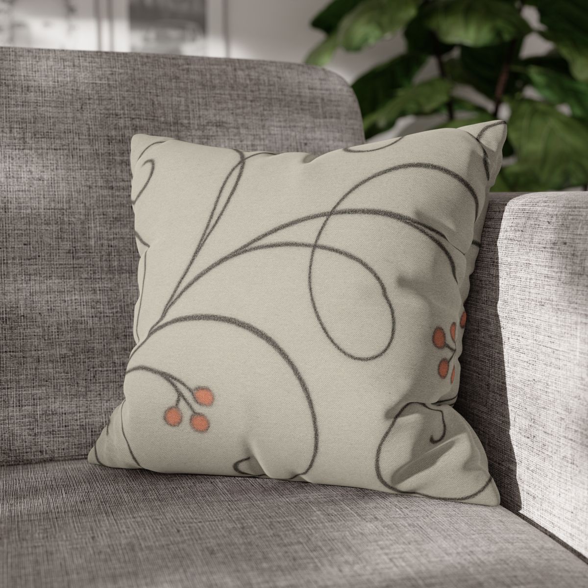 Tendril Lace Panorama personalized pillow covers
