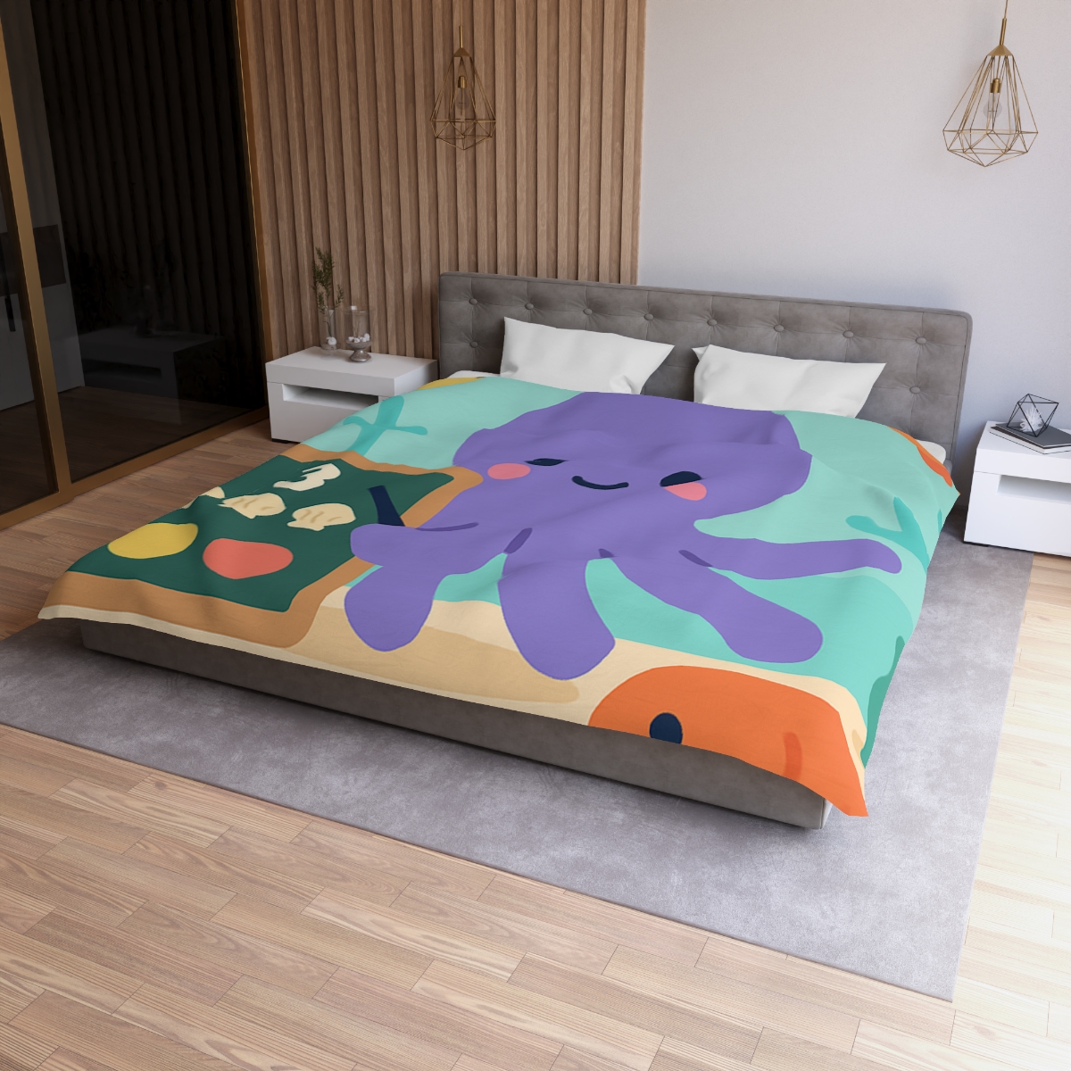 Coral Classroom Octopus duvets for gifts