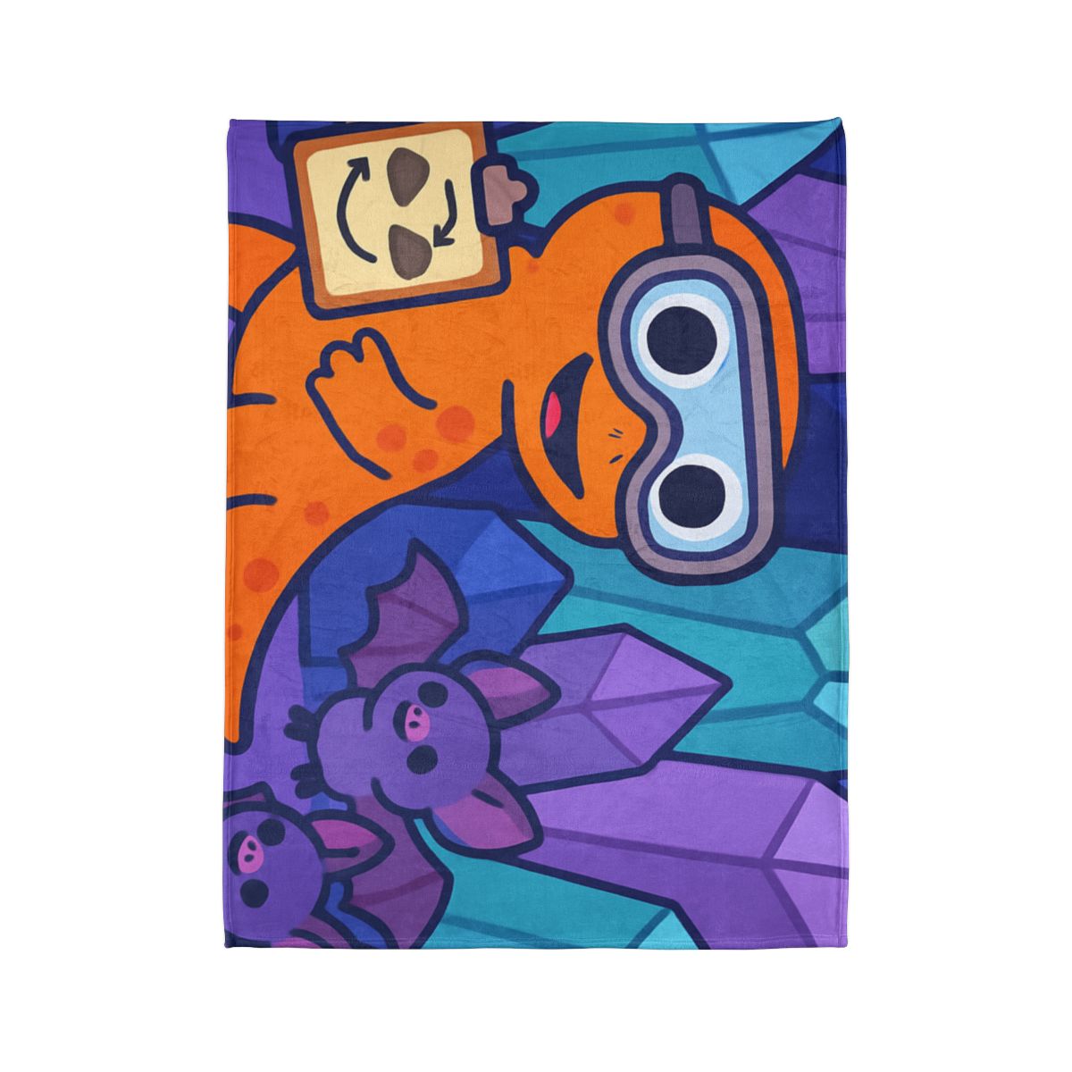 Crystal Cavern Salamander Science Team decorative home blankets