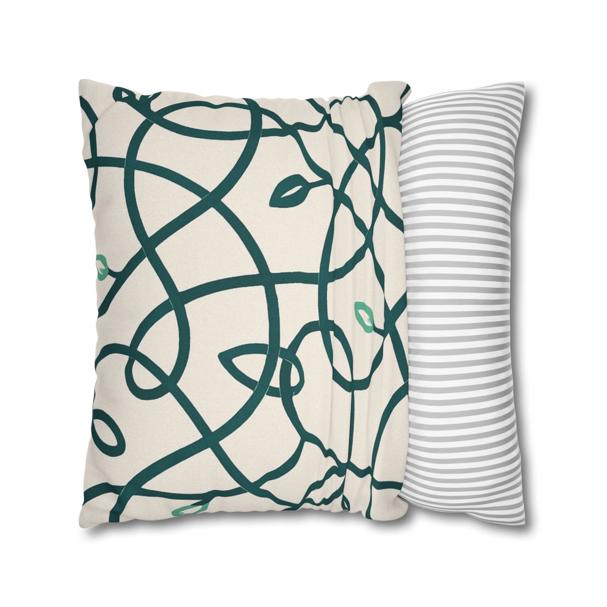 Vine Circuit Interlace personalized pillow covers