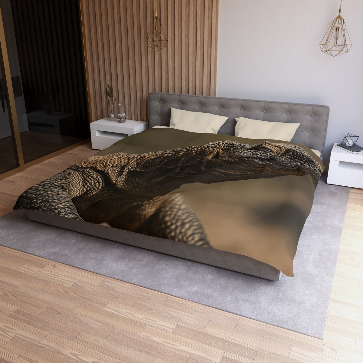 Ancient Sentinel Komodo Dragon soft comforter duvets