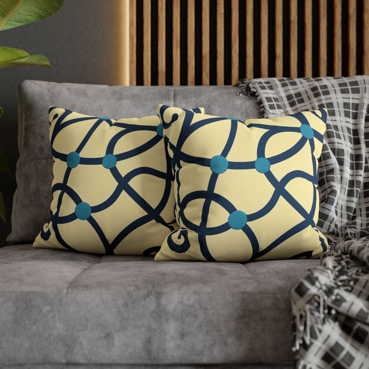 Tendril Ribbon Network trendy patterned pillow cases