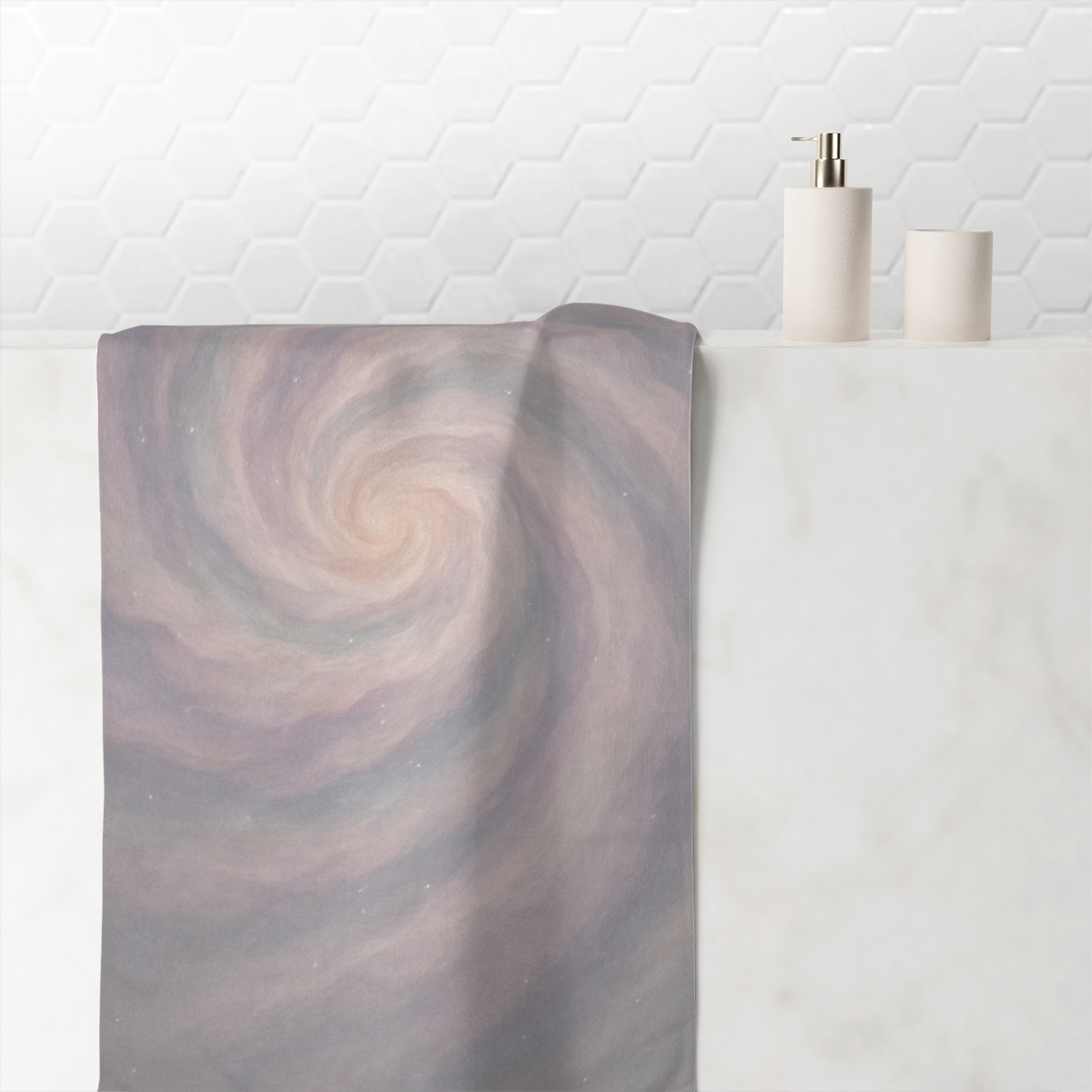 Nebula Silk Spiral custom towels
