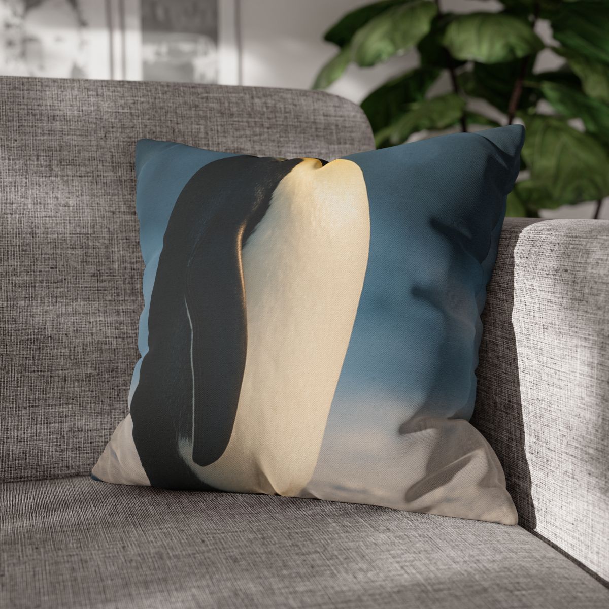 Silver Horizon Emperor Penguin stylish decorative pillowcases