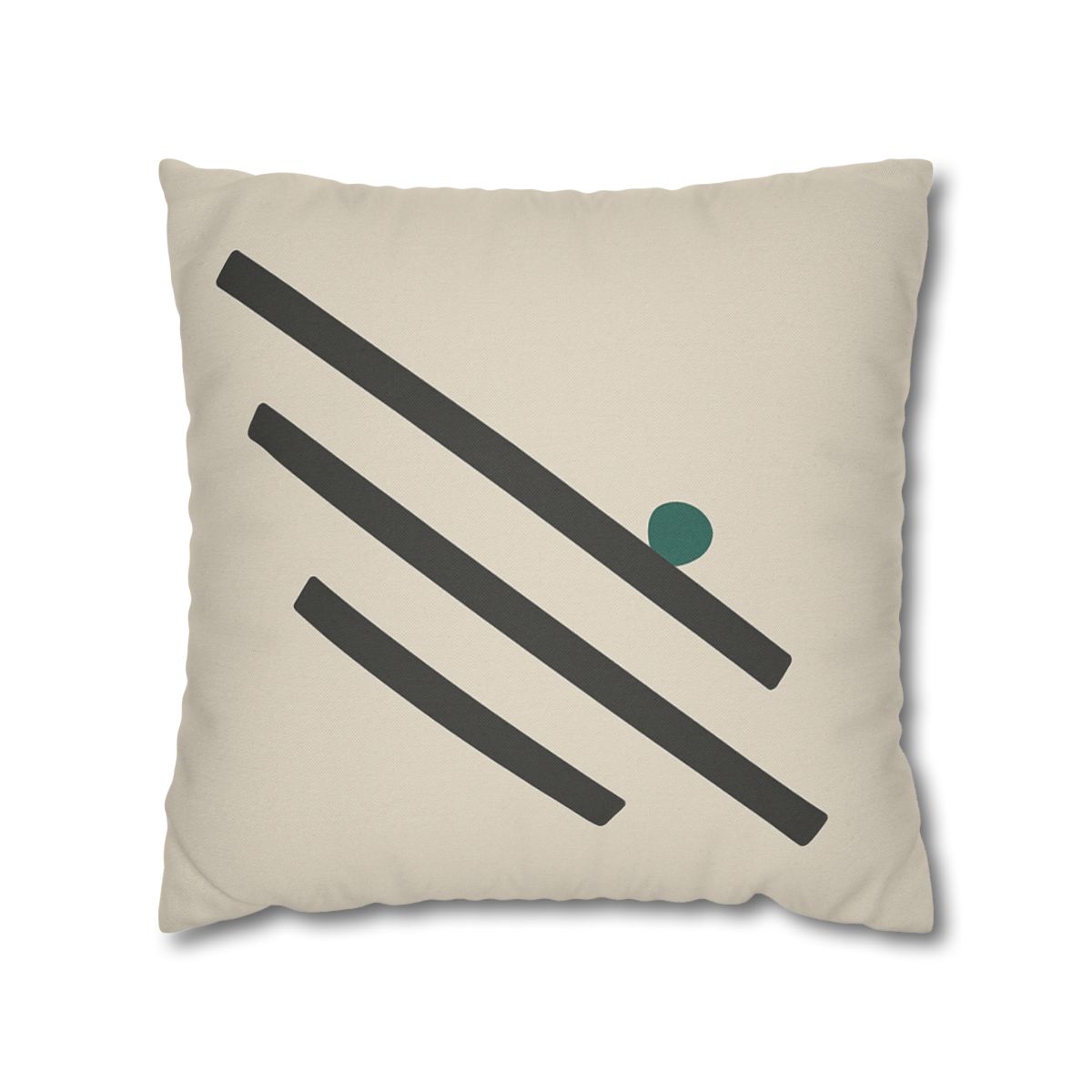 Staggered Short Bars With Quiet Dot designer print pillow cases