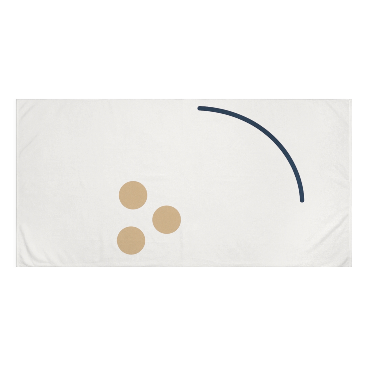 Soft Arc With Quiet Triad decorative home towelscustom towels
