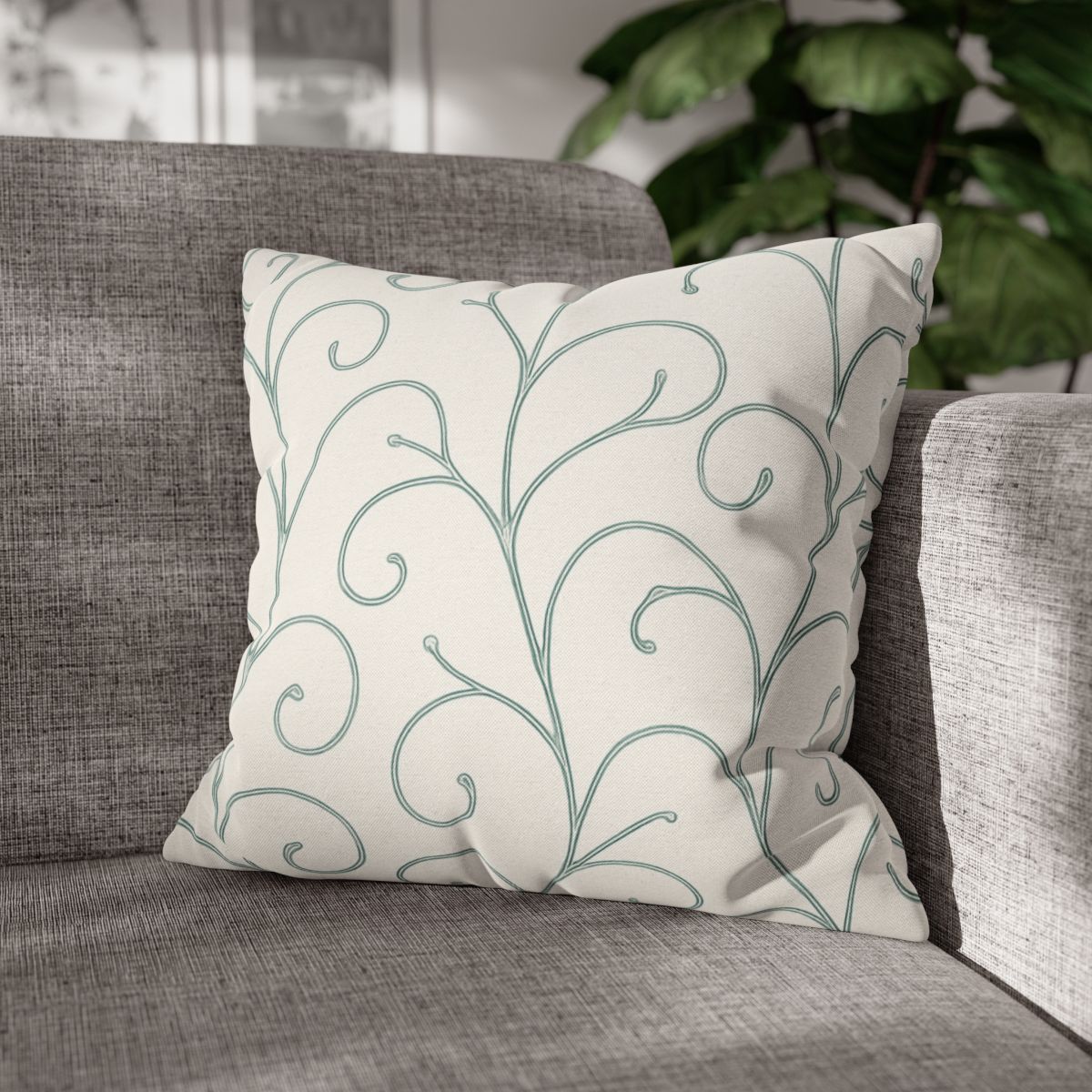 Vine Lattice Echo designer print pillow cases