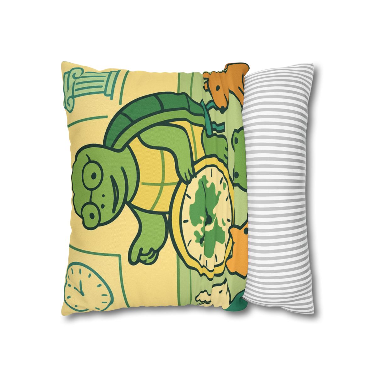 Time-Traveling Turtle School personalized pillow covers