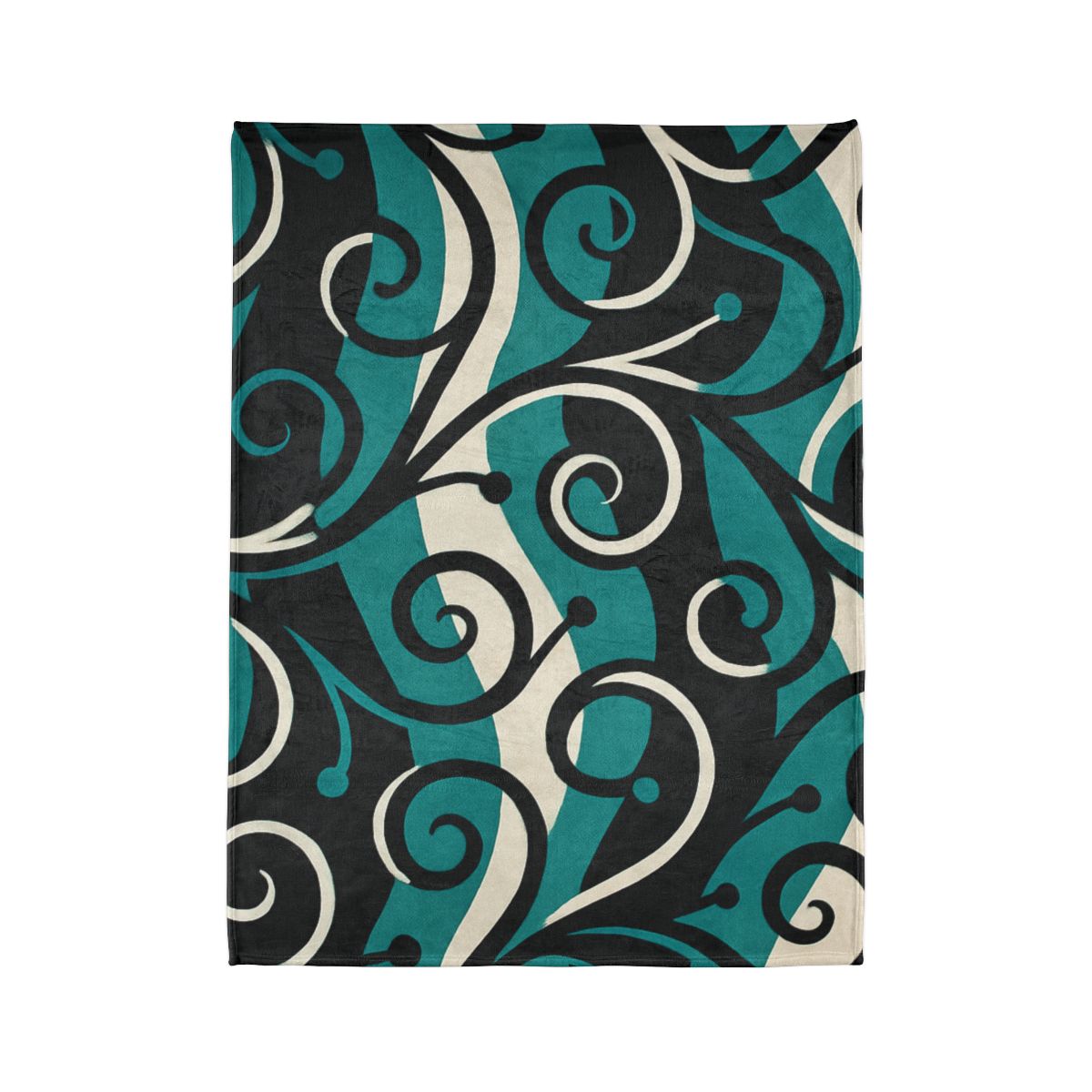Vine Curl Wave Interference stylish throw blankets