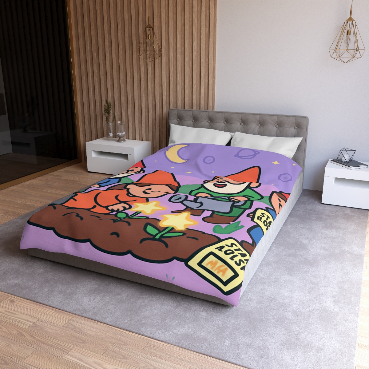 Galactic Garden Gnomes duvets for gifts