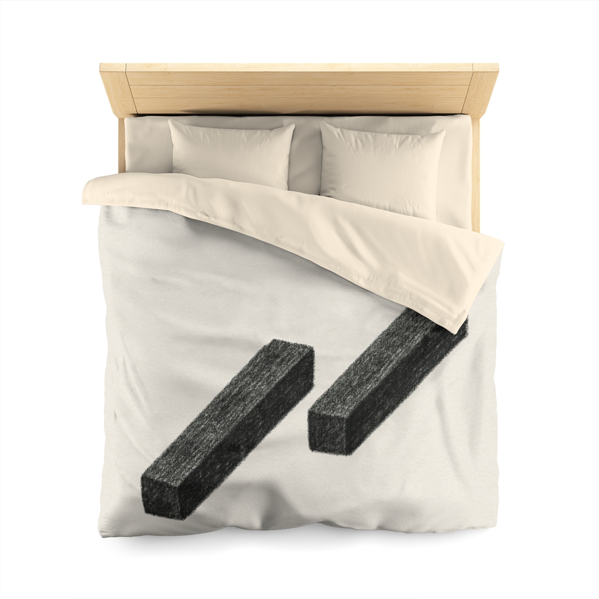 Staggered Bars With Floating Ring unique patterned duvets