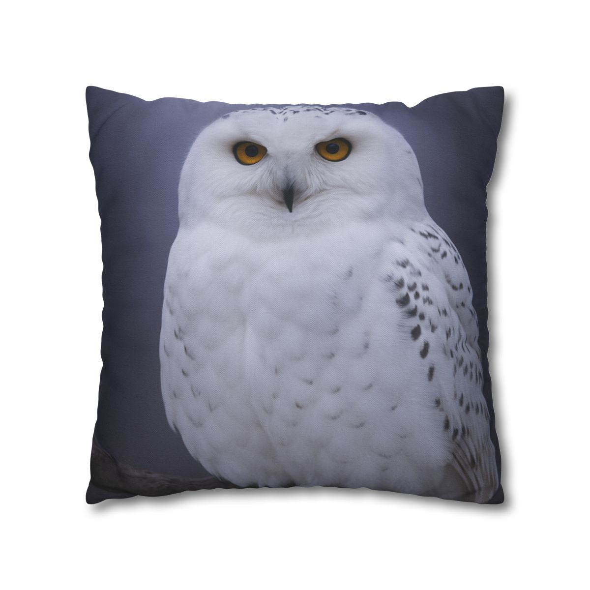 Twilight Watcher Snowy Owl comfortable bedding pillow covers