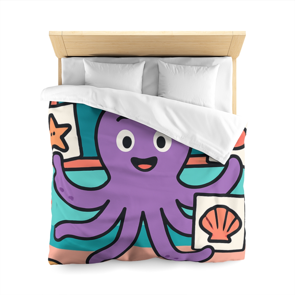 Coral Classroom Octopus soft comforter duvets