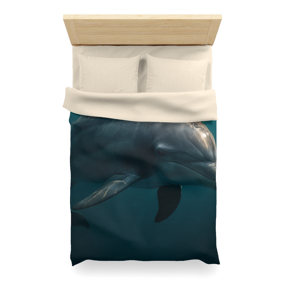 Nebula Drift Bottlenose Dolphin soft comforter duvets