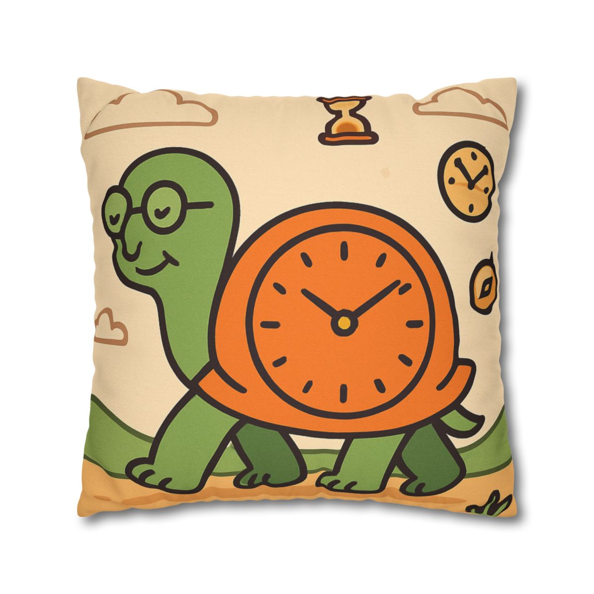 Time Turtle Journey unique gift pillow cases