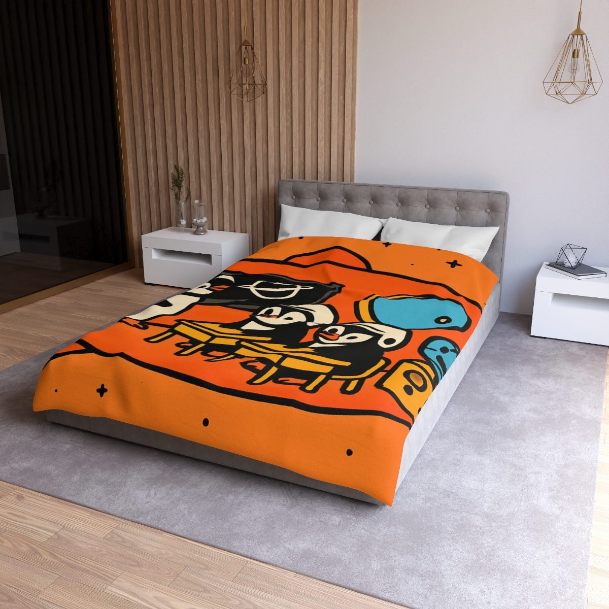 Rocket Classroom With Penguin Pilots duvets for gifts